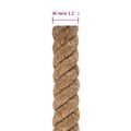 vidaXL Jutové lano 25 m dlhé 30 mm hrubé