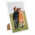 vidaXL Fotorámiky na stenu alebo stôl 3 ks biele 59,4x84 cm MDF
