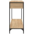 vidaXL Konzolový stolík dub sonoma 100x34,5x75 cm kompozitné drevo