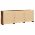 vidaXL LED komoda Staré drevo 181,5 x 37 x 67 cm Kompozitné drevo