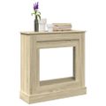 vidaXL Obloženie krbu dub sonoma 90x30x90 cm kompozitné drevo