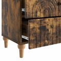 vidaXL Nočný stolík Dymový dub 62 x 34,5 x 48 cm Kompozitné drevo
