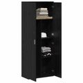 vidaXL Highboard 70 x 33.5 x 180 cm Kompozitné drevo Čierny dub