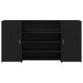 vidaXL Recepčný pult, čierny dub 200x50x103,5 cm, imitácia dreva