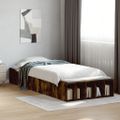 vidaXL Posteľný rám dymový dub 75x190 cm kompozitné drevo