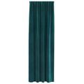 vidaXL Zatemňovacie závesy 2 ks Tmavozelená 140 x 260 cm Zamat