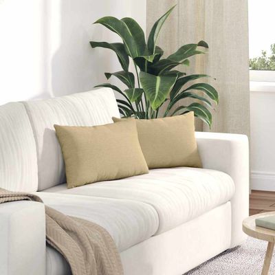 vidaXL Vankúše na pohovku 2 pcs Šedá zelená 50 x 30 cm