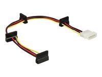 Adaptér napájania - 4-pinové interné napájanie (Z) na SATA napájanie (R) - 40 cm - viacfarebné