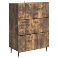 vidaXL Zásuvkový kabinet 66 x 34,5 x 92 cm Kompozitné drevo Dymový dub