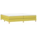 vidaXL Posteľný rám s boxspringom zelená 200x200 cm látka