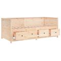 vidaXL Denná posteľ s matracom 90x200 cm masívna borovica