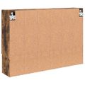 vidaXL Zrkadlová skrinka Dymová dub 80 x 17 x 55 cm Kompozitné drevo