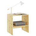 vidaXL Nočný stolík 40x30,5x40 cm jedľový masív