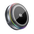 XO wireless inductive charger QI2.2 CX043 magnetic gray with LED and cooling