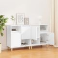 vidaXL Komoda 2 ks biela 60x35x70 cm spracované drevo