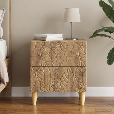 vidaXL Nočný stolík Dub artisan 43 x 34,5 x 48 cm Kompozitné drevo