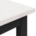 vidaXL lavička Biela 200 x 35 x 45 cm Masívne borovicové drevo