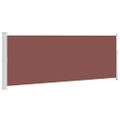 vidaXL Zaťahovacia bočná markíza na terasu 180x500 cm hnedá
