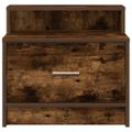 vidaXL Nočné skrinky so zásuvkou 2 ks tmavý dub 51x31x47 cm