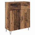 vidaXL Highboard Staré drevo 69,5 x 34 x 90 cm Kompozitné drevo