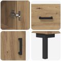 vidaXL Highboard Remeselný dub 34,5 x 34 x 180 cm Kompozitné drevo