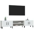 vidaXL TV skrinka biela 180x31,5x40 cm, drevená