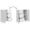 vidaXL Servírovacia skriňa Biela 66 x 34,5 x 90 cm Kompozitné drevo
