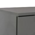 vidaXL Komoda, vysoký lesk, sivá 71x35x80 cm, drevotrieska