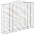 vidaXL Oblúkový gabionový kôš 2 ks 300x50x220/240cm pozinkované železo