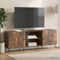 vidaXL TV skrinka 150 x 31 x 50 cm Dymový dub Kompozitné drevo