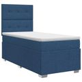 vidaXL Posteľ boxspring s matracom Modrá 80 x 200 cm Látka
