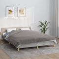 vidaXL Záťažová prikrývka s krytom šedá 200x230 cm 9 kg látka