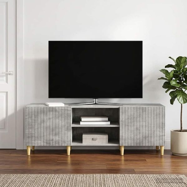 vidaXL TV skrinka Betónovo sivá 150 x 31 x 50 cm Kompozitné drevo