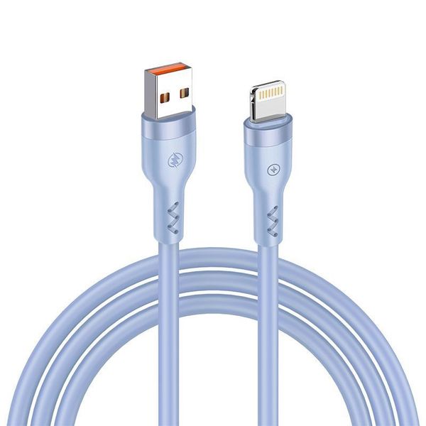 T-phox cable bold usb/lightning 3A sky blue
