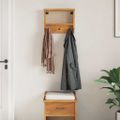vidaXL Nástenný vešiak na kabáty SANDNES 45x12x35 cm borovicový masív