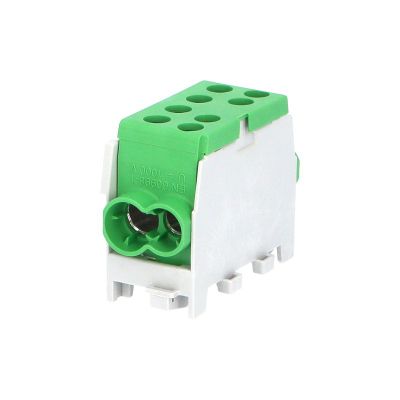 Svorkovnica rozbočovacia HLAK 35 1/2 M2, 125A, 1pól., AL/CU, IP20, zelená, na DIN /2080143
