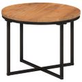 vidaXL Konferenčný stolík 45x45x35 cm akáciový masív a železo