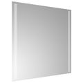 vidaXL Zrkadlo do kúpeľne s LED Priehľadná 60 x 60 cm tvrdené sklo