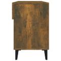 vidaXL Botník dymový dub 102x35x55 cm spracované drevo
