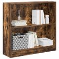 vidaXL Knižnica dymový dub 80x24x76 cm kompozitné drevo