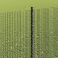 vidaXL Zvarené pletivo s podperami 25 x 1,5 m Pozinkovaná oceľ Sivá