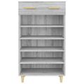vidaXL Botník sivý dub sonoma 60x35x105 cm spracované drevo