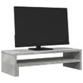 vidaXL Stojan na monitor betónový 54x22x15 cm kompozitné drevo