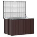 vidaXL Záhradný úložný box hnedý 109x67x65 cm
