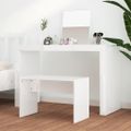 vidaXL Taburetka lesklá biela 70x35x45 cm spracované drevo