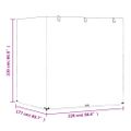 vidaXL Kryt na hojdaciu lavicu 12 očiek 220x177x220 cm polyetylén
