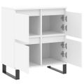 vidaXL Komoda biela 60x35x70 cm spracované drevo