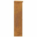 vidaXL Schránka na balíky s úložiskom Hrdzavý 44,5 x 29 x 110,5 cm
