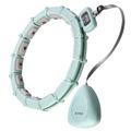 Súprava zelenej masážnej hula hoop obruče HMS HHM14 a bedrového pásu HMS BR163 Plus size