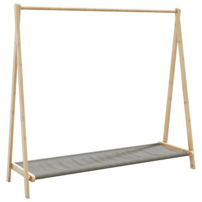 vidaXL Vešiak na oblečenie s policami 106x34x102 cm bambus